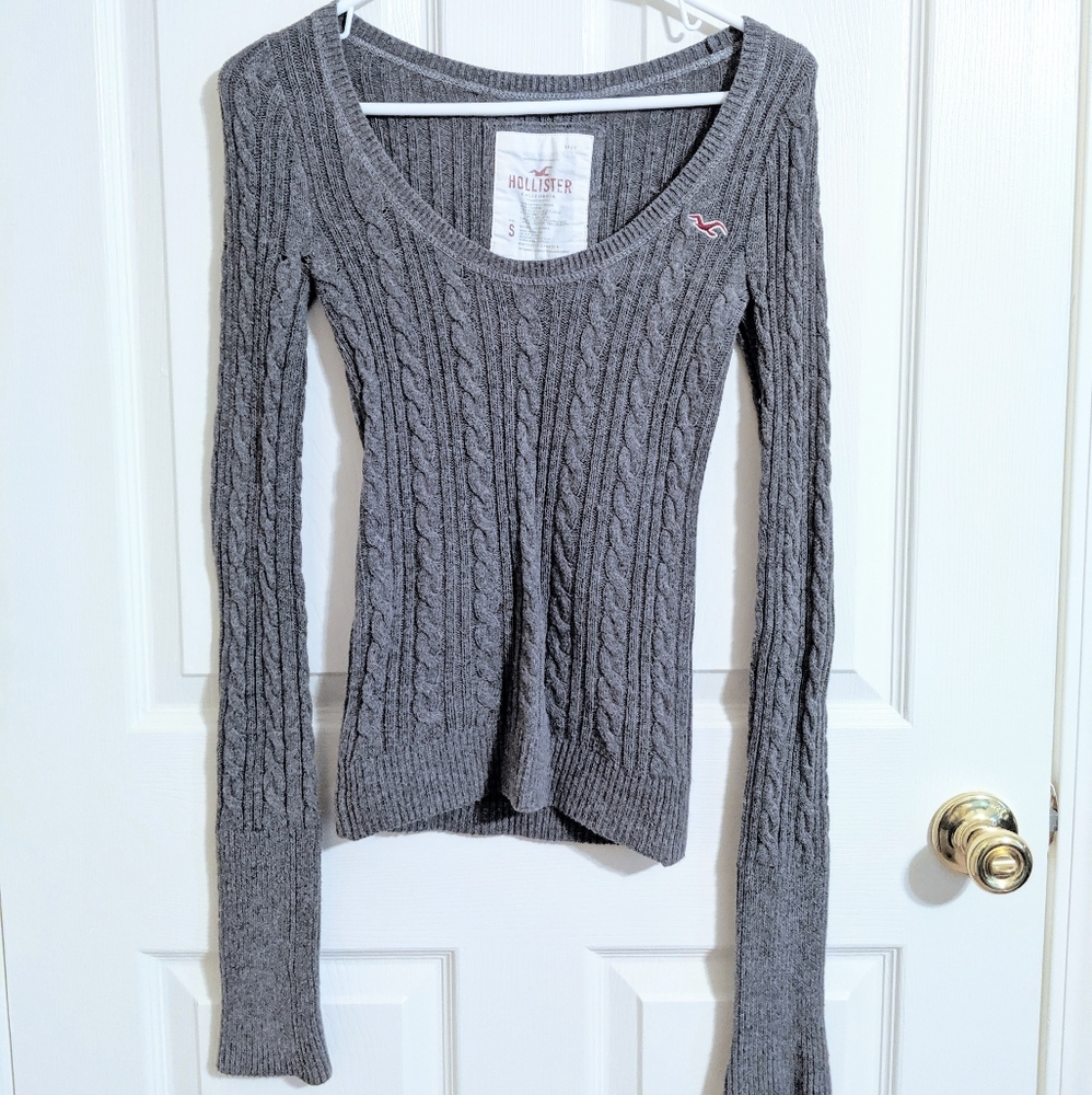 Grey Hollister Sweater